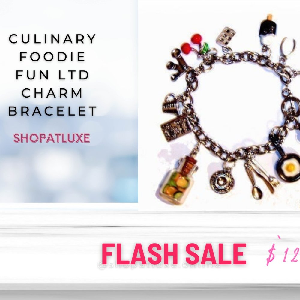 Culinary Foodie Fun Charm Bracelet